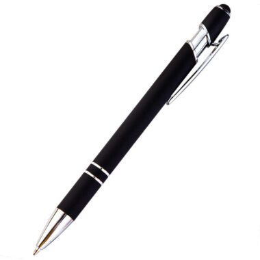 2-in-1 stylus ballpoint pens with custom logo and metal body for office or giveaways