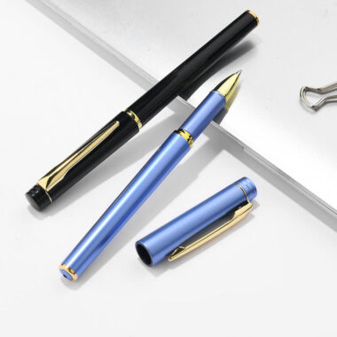 Custom 0.5mm Gel Ballpoint Pen with Sporty Metal Design and Logo Printing