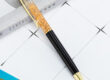 Custom 24K Gold Glitter Floating Ballpoint Pen – Promotional Gift Pen with Logo