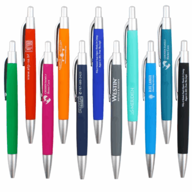Custom Rubber Coated Soft Touch Ball Pen with Logo