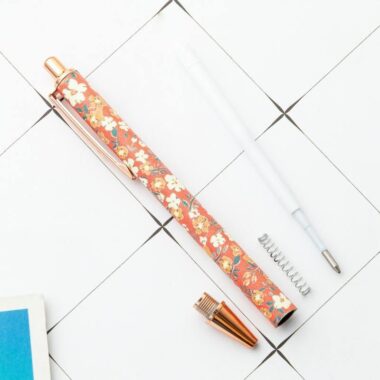 Kawaii Cartoon Flower Metal Ballpoint Pens Set – 12 Cute Designs