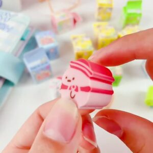 Cute dumpling-shaped erasers blind box gift for kids and classroom use