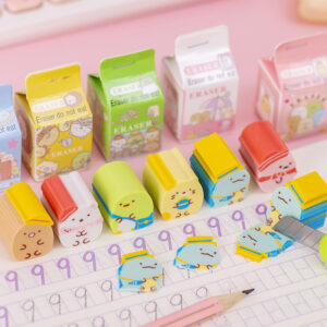 Cute dumpling-shaped erasers blind box gift for kids and classroom use