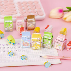 Cute dumpling-shaped erasers blind box gift for kids and classroom use