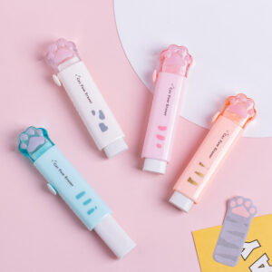 Cute retractable eraser for students with smudge-free clean erasing