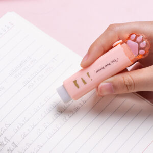 Cute retractable eraser for students with smudge-free clean erasing