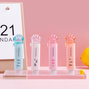 Cute retractable eraser for students with smudge-free clean erasing