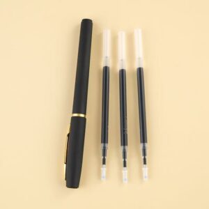 GP380 matte black gel ballpen 0.5mm for student and office writing use