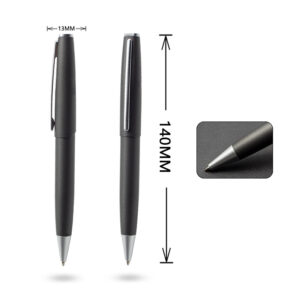 Matte metal ballpen for business office use with sleek signature design