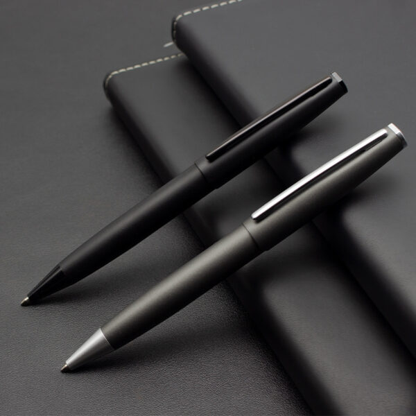 Matte metal ballpen for business office use with sleek signature design