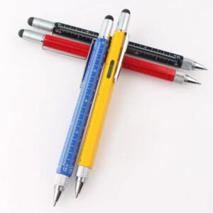 Multifunction ballpoint pen with ruler and level, ideal for business gifts