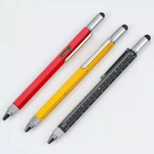 Multifunction ballpoint pen with ruler and level, ideal for business gifts