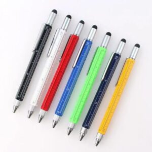 Multifunction ballpoint pen with ruler and level, ideal for business gifts