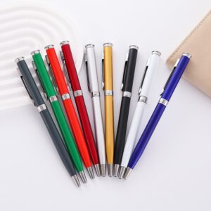 Custom hotel promotional ballpoint pen with laser logo for business gifting