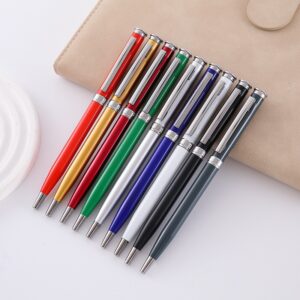 Custom hotel promotional ballpoint pen with laser logo for business gifting