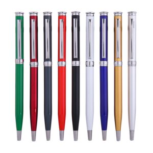 Custom hotel promotional ballpoint pen with laser logo for business gifting