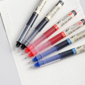 High-capacity quick-dry rollerball pen for student exams and office writing