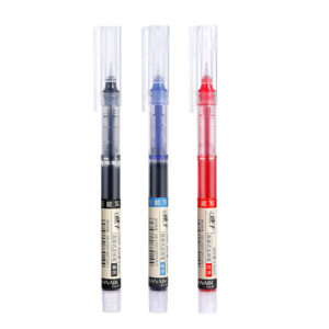 High-capacity quick-dry rollerball pen for student exams and office writing