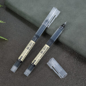 Quick-dry liquid rollerball pen with fine needle tip for students and office